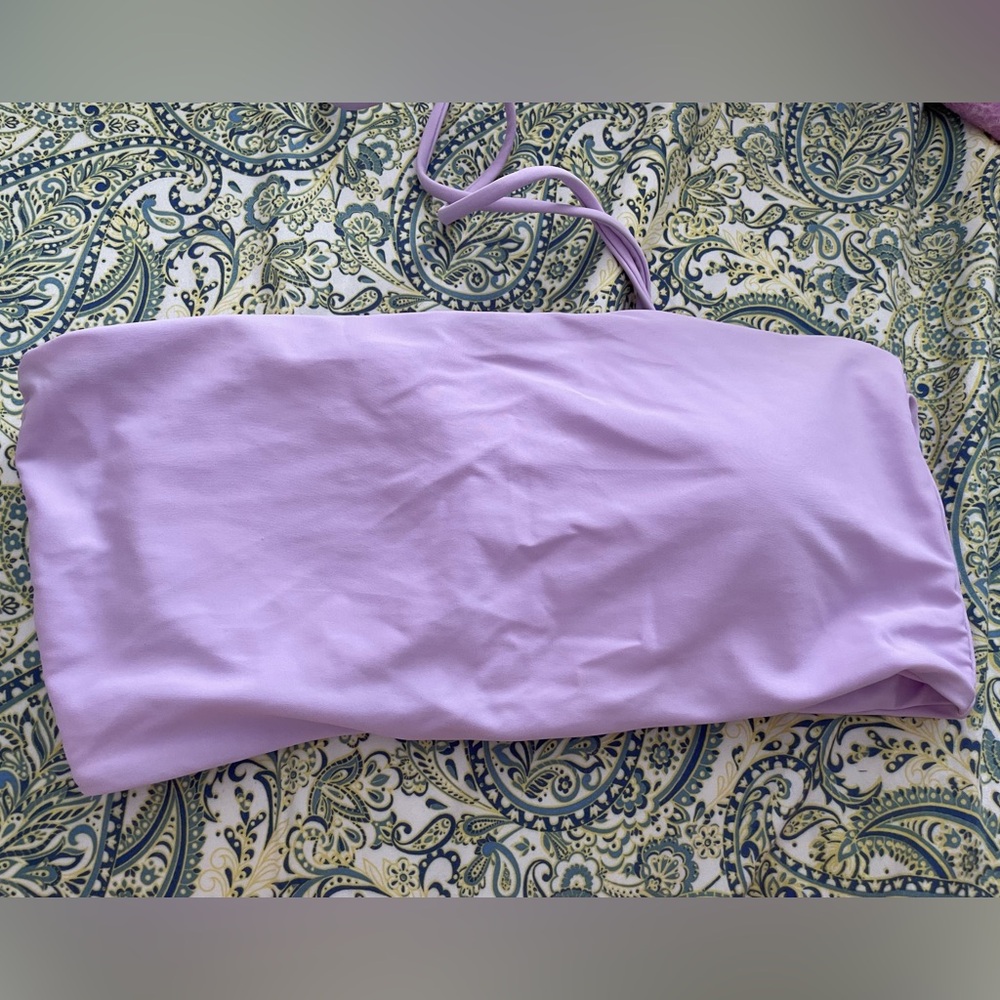 corset bandeau bikini top!